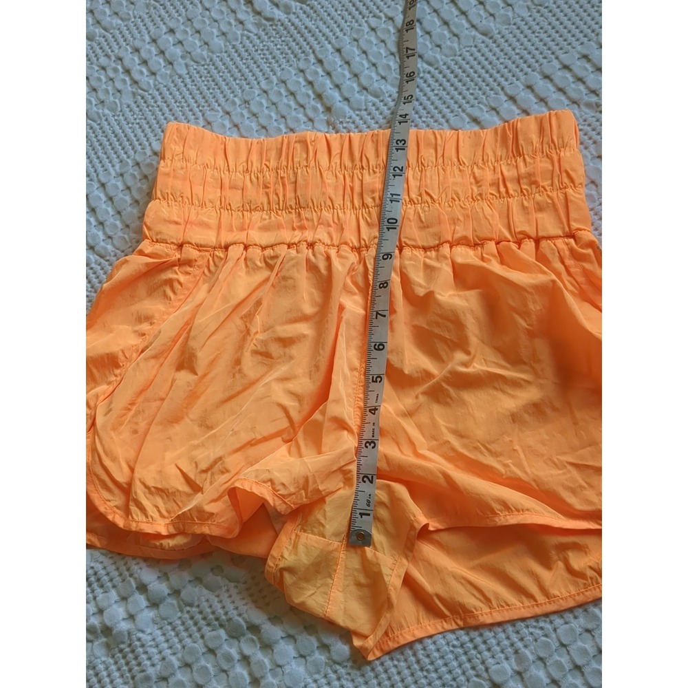 Free People Movement The Way Home Shorts High Waisted Orange Sz Large Lined - Picture 5 of 8